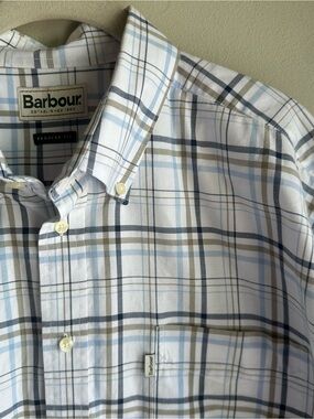 Barbour Regular Fit 100% Cotton Plaid Button Up Shirt​​